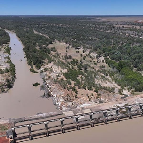 Aerial view of Beardmore Dam, Qld